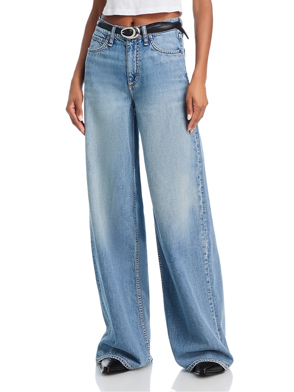 Rag & Bone Featherweight Sofie High Rise Wide Leg Jean, Beverly, 25